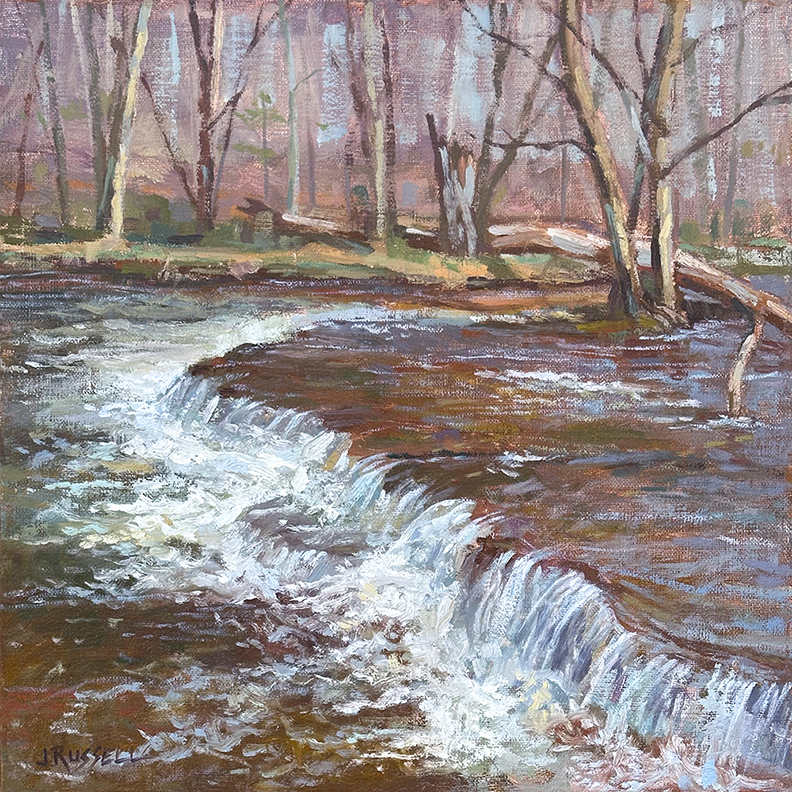Painting of runoff by Jerry Russell